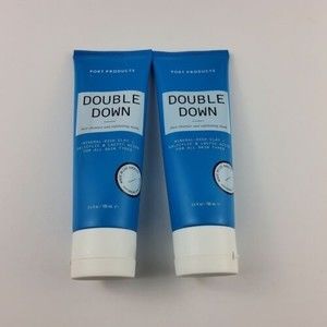 Lot Of 2-Double Down Port Products Face Cleanser Exfoliating Mask 3.4floz/100ml
